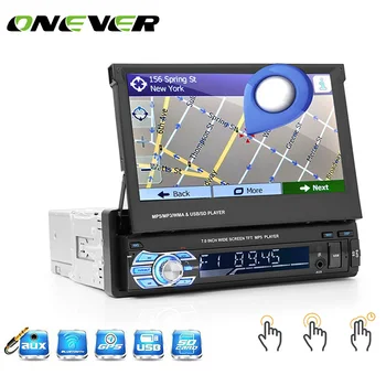 

Universal Car GPS Navigation Player FM MP5 Auto Radio Player 7 Inch Telescopic Screen Bluetooth Car MP5 Player Vehicle DVD