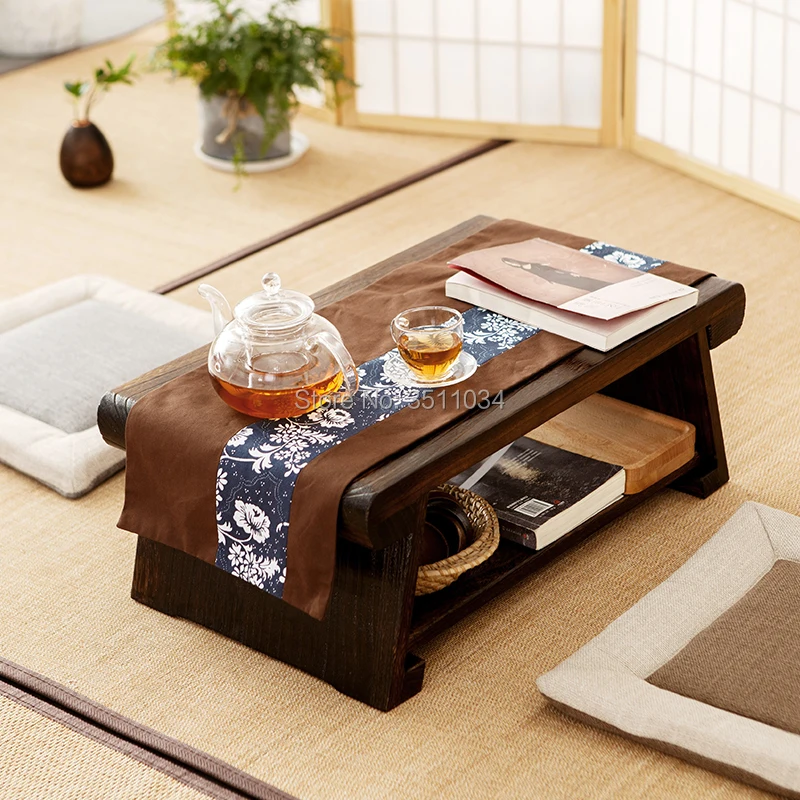 New Multi Folding Wooden Japanese Tea Table Coffee Folding Table For Living Room Furniture Low Modern Minimalist Compact Tatami