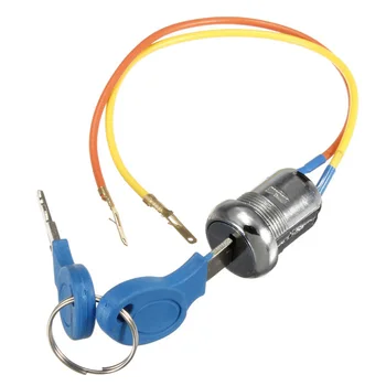 

Universal 2 Wire 2 Keys Ignition Switch Key Lock Electric Bike Go Kart