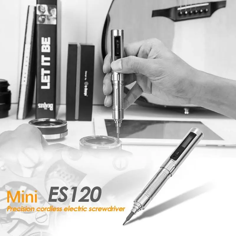 

1pc ES120 Mini Precision Cordless Electric Screwdriver Smart Motion Control Forward Reverse Rotation Speed Electric Screwdriver