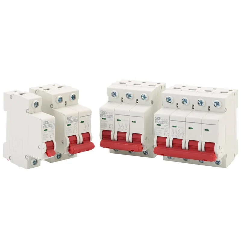 

Dc Small-sized Breaker Dz47 63z 2p Light Volt Air Switch Overload Electric Leakage Short Circuit Protect Organ