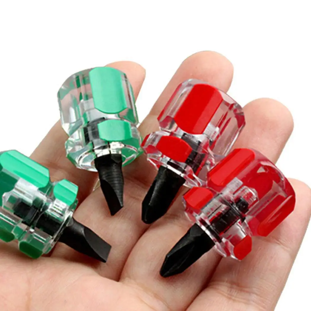 

Screwdriver Kit Mini Small Portable Radish Head Screw Driver Transparent Handle Repair Hand Tools Precision Screwdriver Set