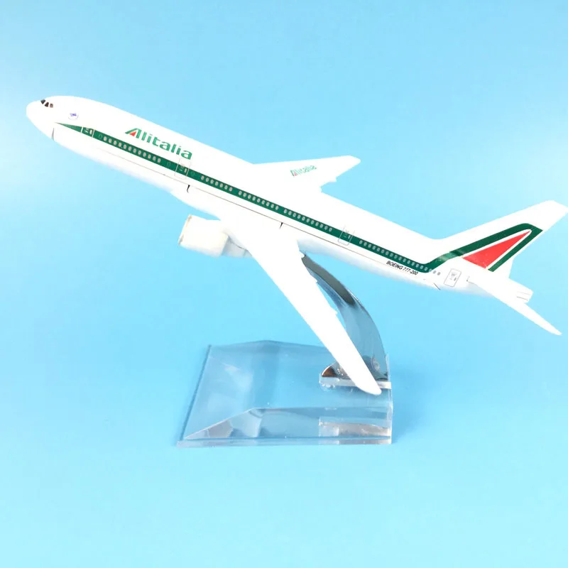 16 см Alitalia Боинг 777 модель самолета Литые металлические самолеты 1:400 игрушечный
