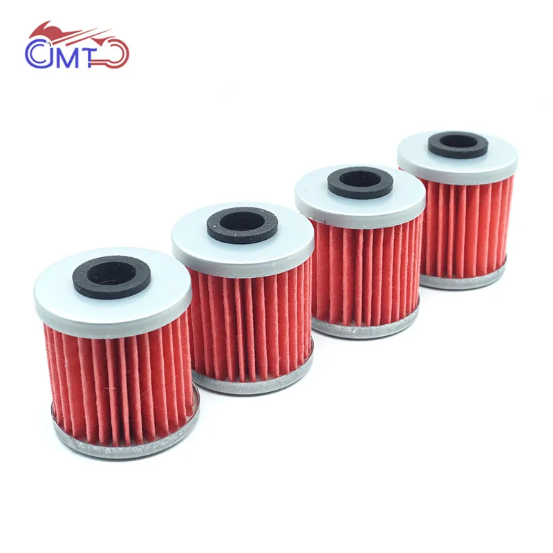 

For Kawasaki KX250F KX450F Suzuki RMZ250 RMZ450 RMX450 FL125 Address Oil Filters 4P Lot Engine Parts KX 250 450 F RMZ 250 450