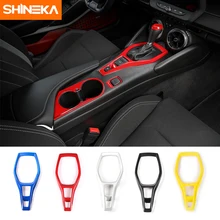 SHINEKA Автомобильный дизайн ABS Шестерни Панель декоративное покрытие отделкой полоски-накладки Набор наклеек для Chevrolet Camaro 2017 + аксессуары для интерьера