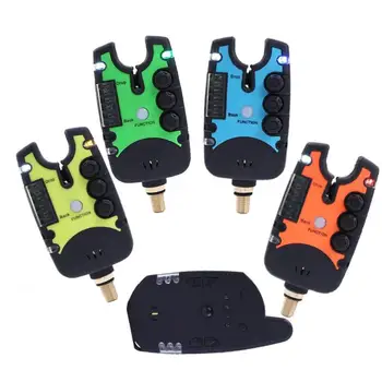 

JY-27B Wireless Fishing Bite Alarms LED Flash Adjustable light Digital Alarm Electronic Anti-off bar Indicator Alert No battery