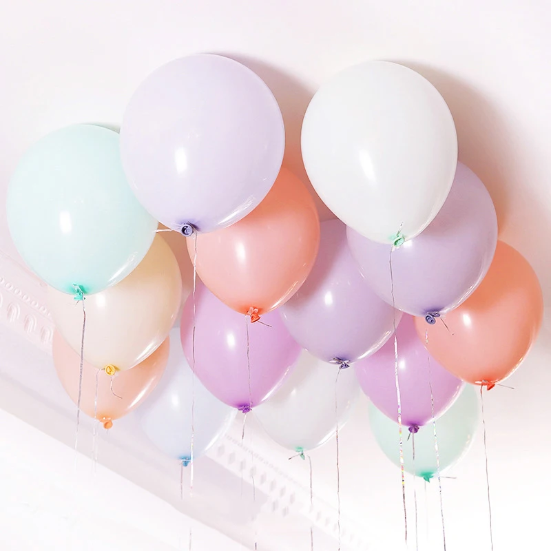 

100Pcs Balloon Pastel Latex Balloons Assorted Macaron Candy Colored Party For Wedding