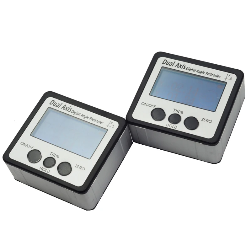 Dual Axis Digital Angle Protractor Digital Display Level Gauge Inclinometer with Magnetic Base