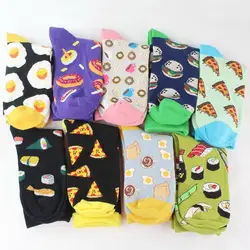 PEONFLY/женские носки, японские хлопковые Разноцветные носки с забавными рисунками из мультфильмов, забавные носки с изображением черепа