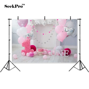 

thin vinyl wooden floor balloons happy birthday Photo Backgrounds Printed Professional Indoor Photographic studio Backdrops