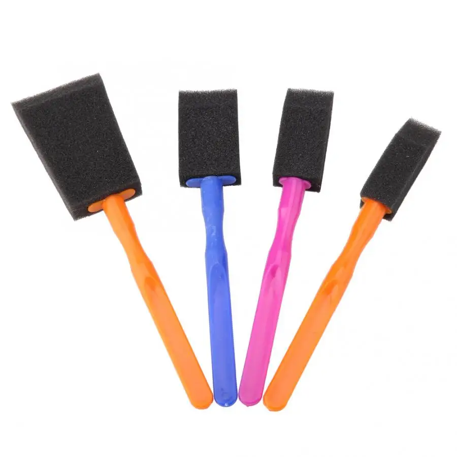 4 Pcs Water Brush Pen Artes Durable Beautiful Sponge Foam Brush Plastic
