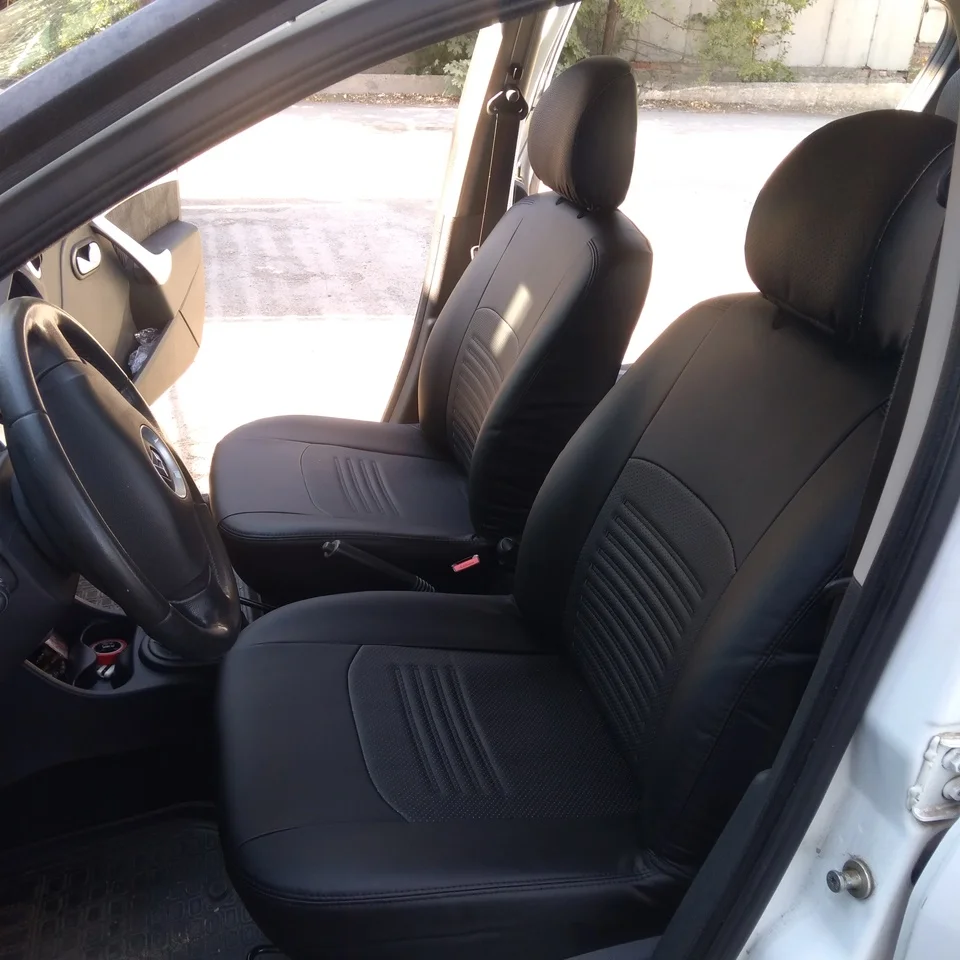 Для Nissan Terrano D10 2012 2016 Комплект модельных авточехлов из экокожи (для а/м с