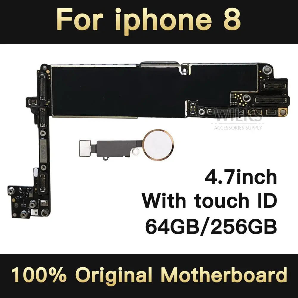 Для iphone 8 материнская плата без/с Touch ID оригинальная разблокированная для логика с