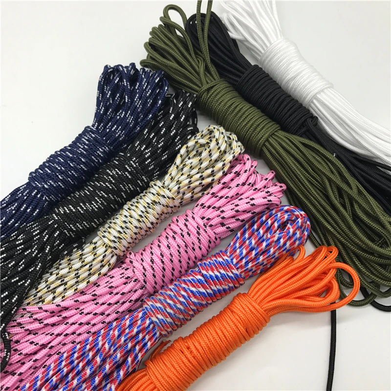 Garment Rivets 5yards/Lot 2mm Luminous Rope Paracord Parachute Cord Lanyard Rope Mil Spec Type  DIY Bracelet Accessories Embroidery Machines