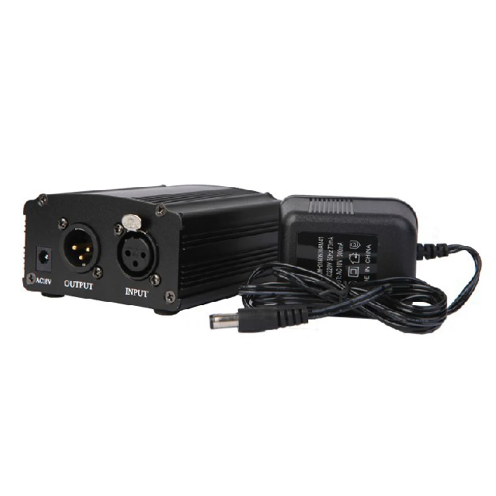 

48V Phantom Power Adapter Dedicated Capacitance Recording Microphone Sound Card K Song Microphone External Adapter Converter