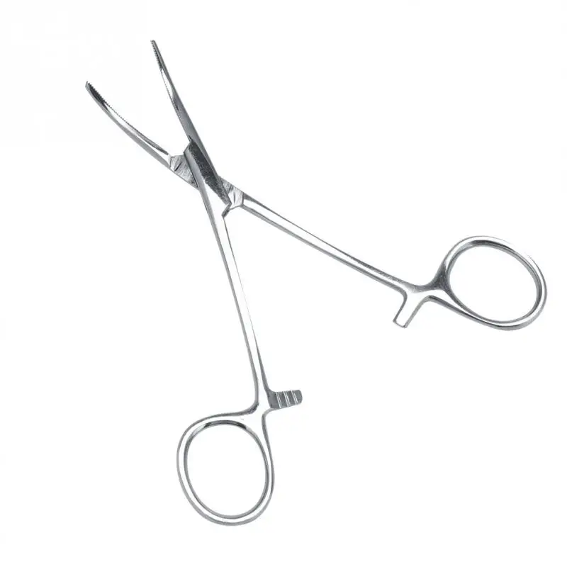 

1Pcs Curved Tip Cleaning Clamp Cat Dog Stainless Steel Grooming Pliers Pets Ear Hair Fur Trimming Scissor Tweezers Pet Supplies