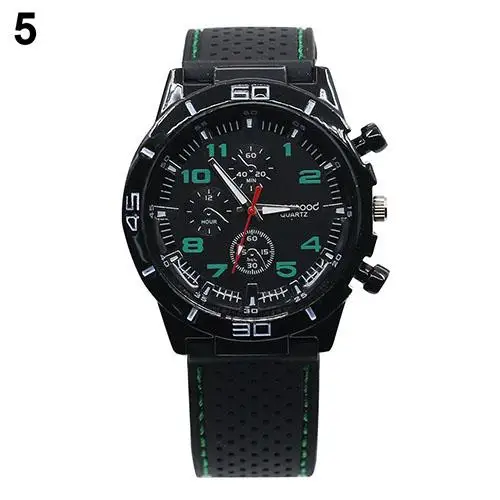 Men's Racer Military Pilot Aviator Army Style Cool Silicone Sports Wrist Watch hot | Наручные часы