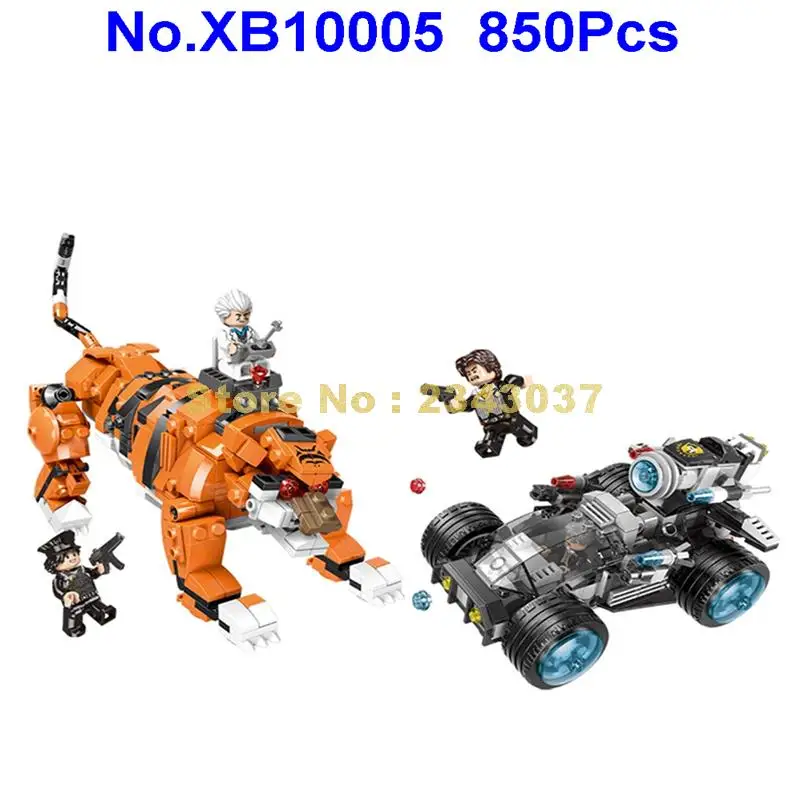 

XB10005 850pcs City Police Stop The Modification Of Tiger Building Blocks Toy