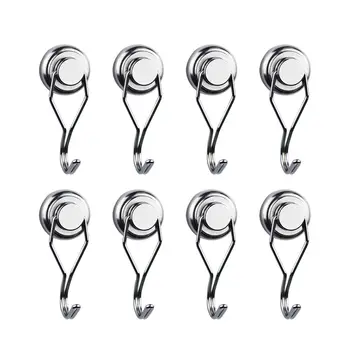 

LUDA Swivel Swing Powerful Magnetic Hooks,Strong Heavy Duty Neodymium Magnet Hooks - Great For Your Refrigerator And Other Mag