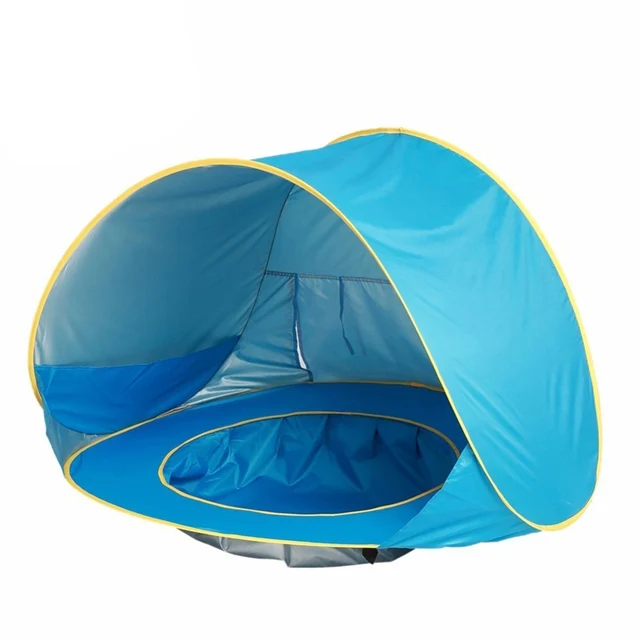 Cheap Baby Beach Tent Waterproof Up Portable Shade Pool Uv Protection Sun Shelter For Infant Kids Outdoor Camping Sunshade Beach