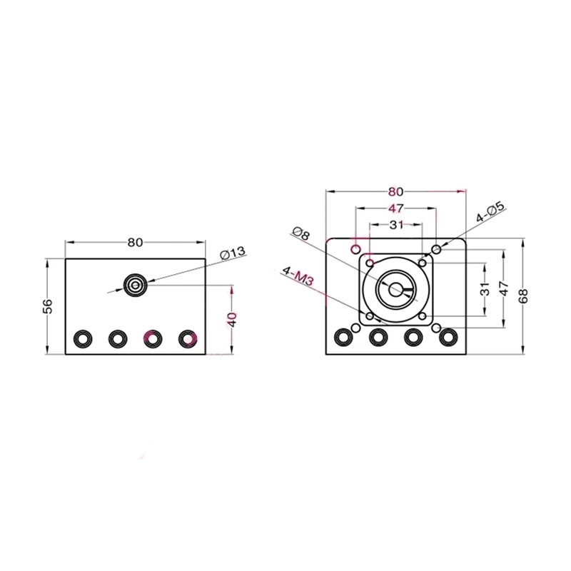 ПГА SFU1204/1605/1610 шариковый винт, форматно-раскроечный станок направляющая прямолинейного движения Ход 100-1000 мм+ Nema 23 шаговый двигатель