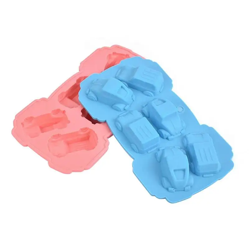 

1pc Silicone Mold Cake Decorating Tools Cartoon Car shape Kitchen Pastry Baking Accessories Chocolate Soap Molde color random