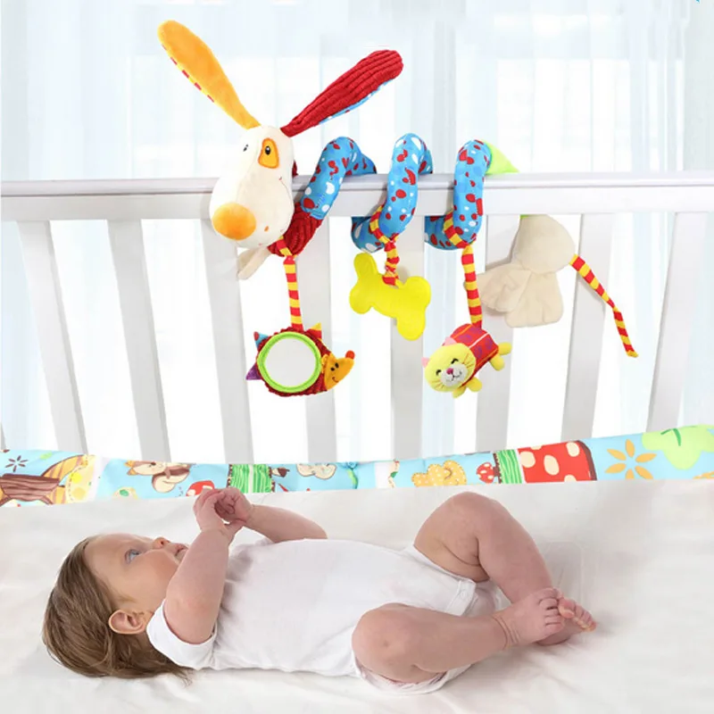 

Infant Crib Revolves Around Plush Rattles Toy Cartoon Animal 0-3 Years Baby Bed Stroller Playing Hanging Toys Gifts YJS