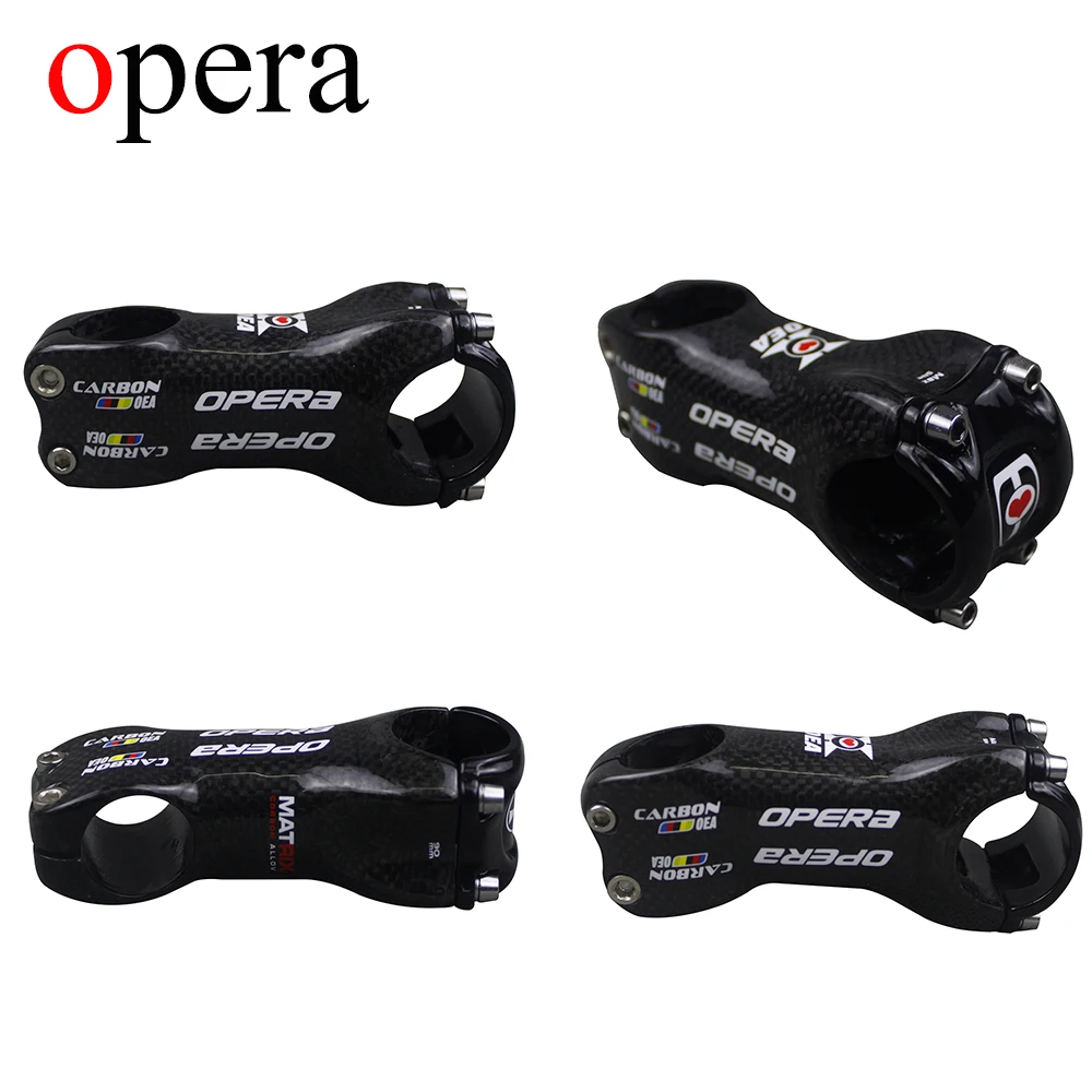 Ceny OPERA 3k matowe pełne włókno węglowe wspornik rowerowy droga MTB mostek węglowy części rowerowe kąt 6 17 stopni części rowerowe akcesoria