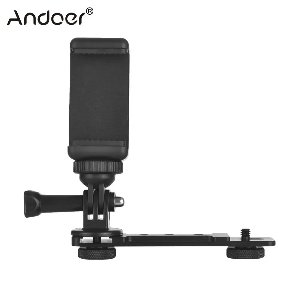 

Smartphone Clip Holder Extension Bracket Support Mount Stabilize for Zhiyun Smooth Gimbal Stabilizer for gopro6/5/4 Camera