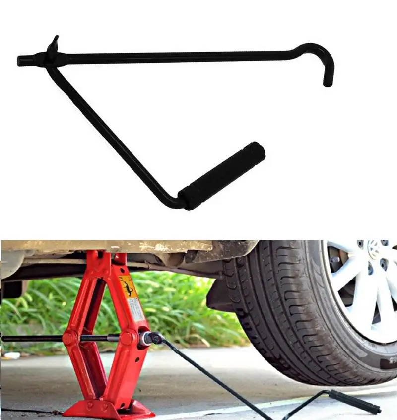 Car Foldable Hand Jack Rocker Folding Handle Scissor Jack Rocker