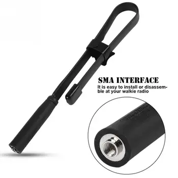 

136-520MHz 8W Foldable Walkie Talkie 15.4in Antenna SMA Male CS Antenna VHFUHF