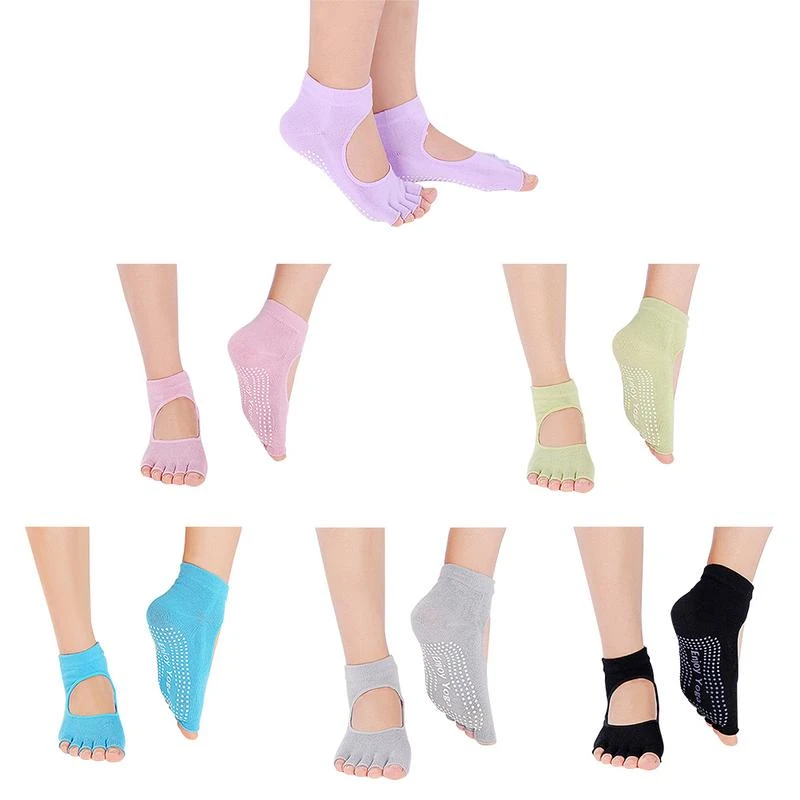 Yoga Sock Yoga Non Slip Socks One Size Pink Black Purple Green Choice