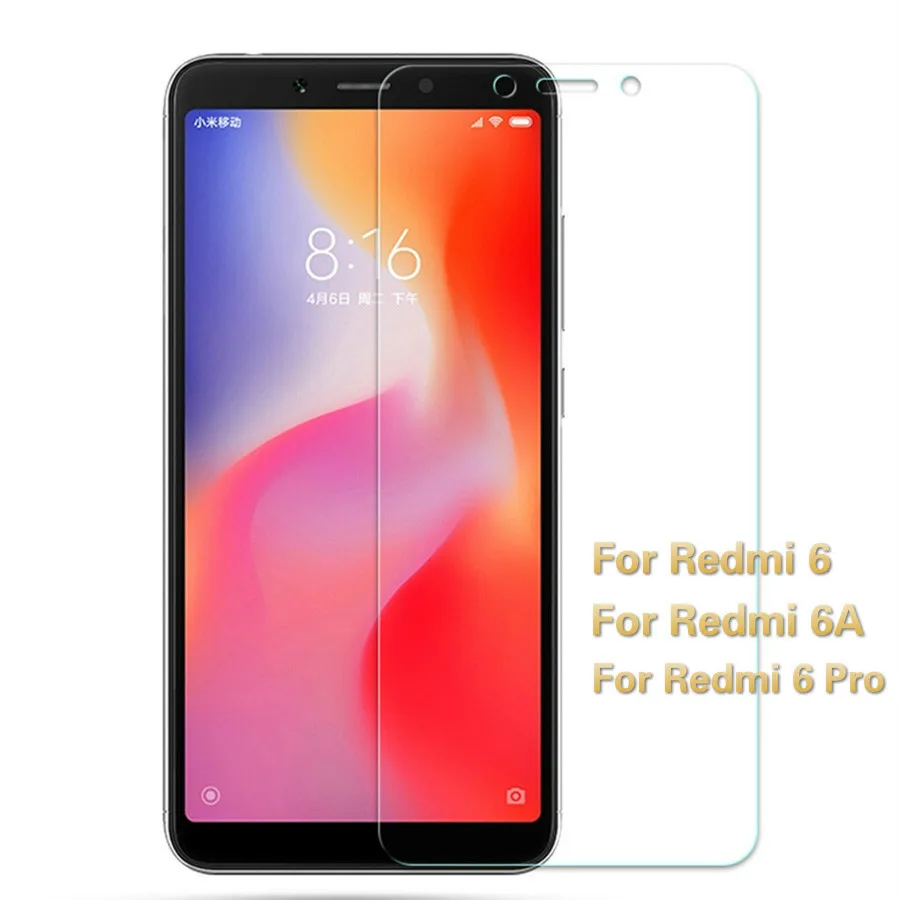 

2.5D Arc Tempered Glass For Xiaomi Redmi 6 6A Protective Glass For Xiaomi Redmi 6 Pro Screen Protector Scratch Proof Film 0.26mm