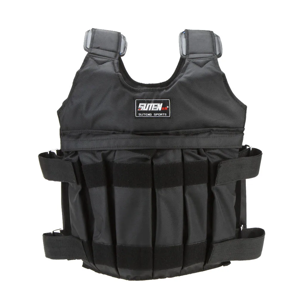 

Max Loading 50kg Adjustable Weighted Vest Exercise Boxing Training Weight Jacket Fitness Waistcoat Weightloading Sand Clothing