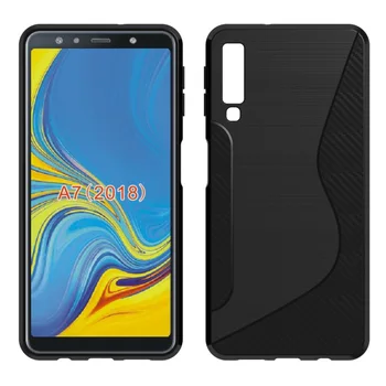 

20pcs/lot Free Shipping S Line TPU Soft back Case For Samsung Galaxy A7 2018 A750