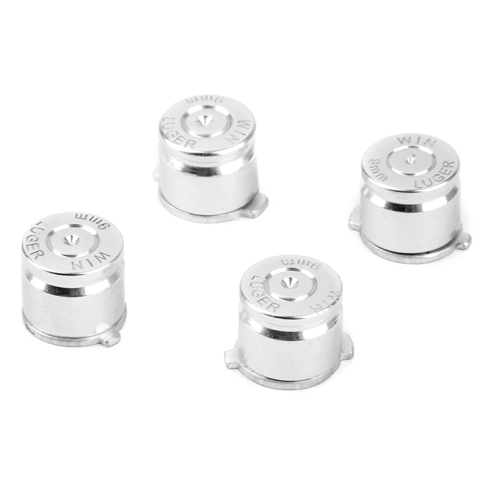 

Hot AMS-A set of 4 silver metal keys for the PS3 / PS4 Replacements Ball Buttons Aluminum for PS3 / PS4 Controller