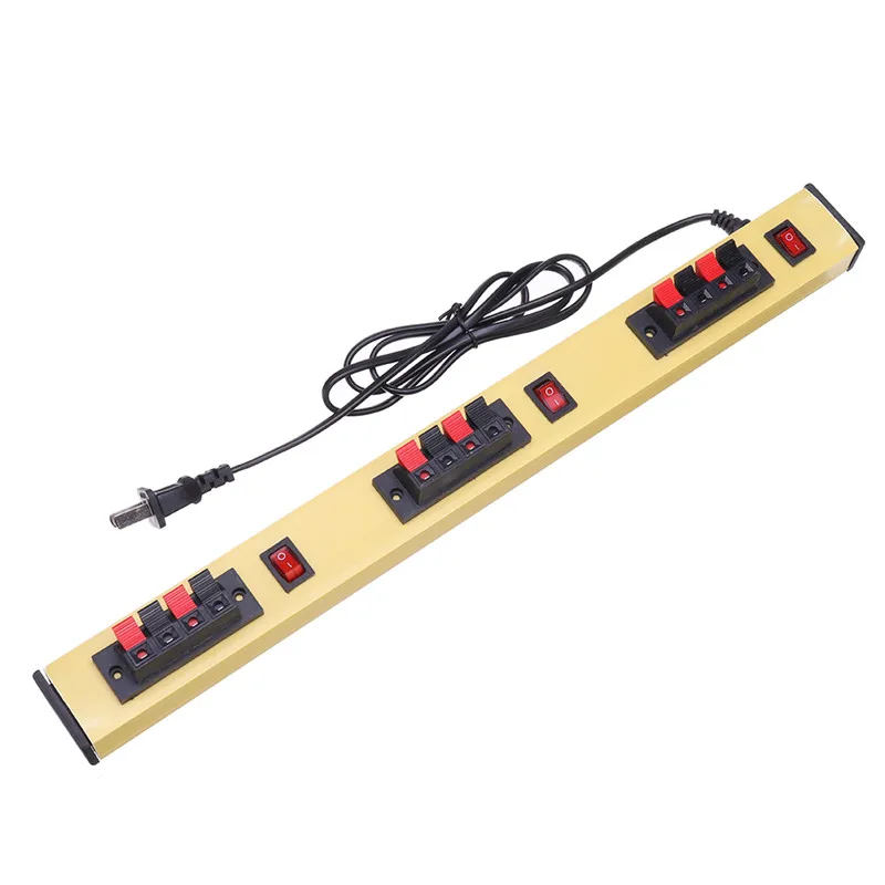 

CLAITE 1.35M 4A ABS Three Groups 4 Pin LED Test Clip with Switch US Plug for Strip Light Ceiling Lamp pendant light downl AC220V