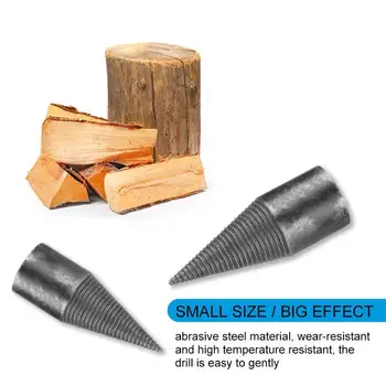 

4 Size Firewood Machine Drill Wood Cone Reamer Punch Driver Drill Bit Split Drilling Tools Wood Split Drill Bit