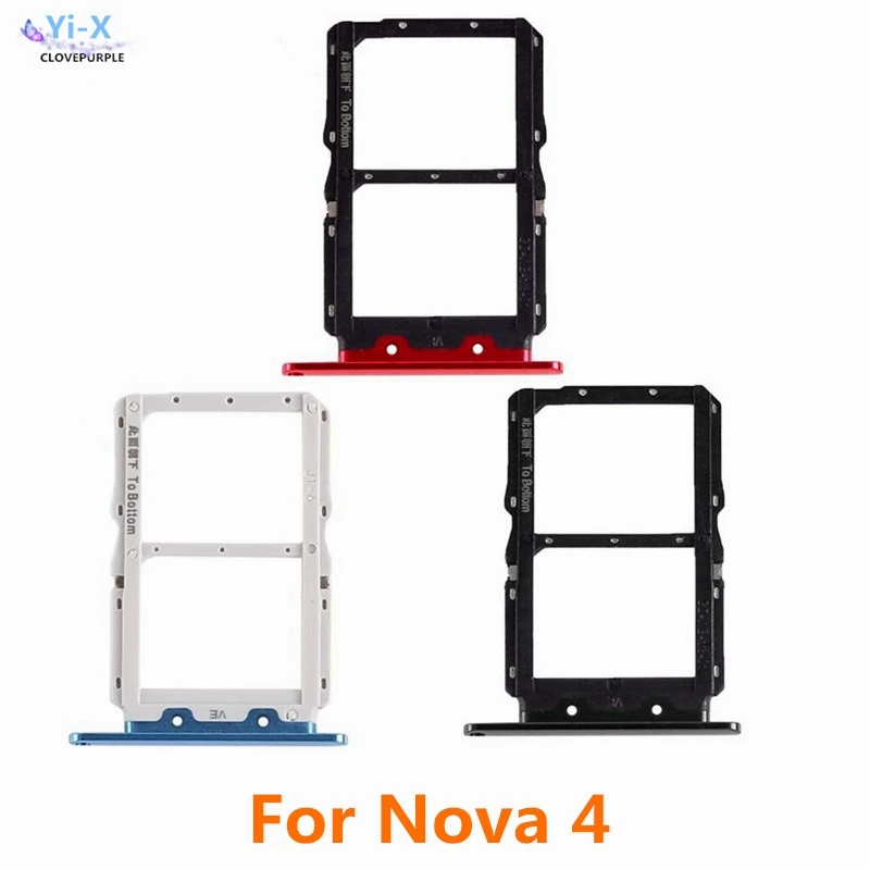

SIM Card Tray Slot Holder Adapter for Huawei Nova 4 Nova4 Phone Spare Parts
