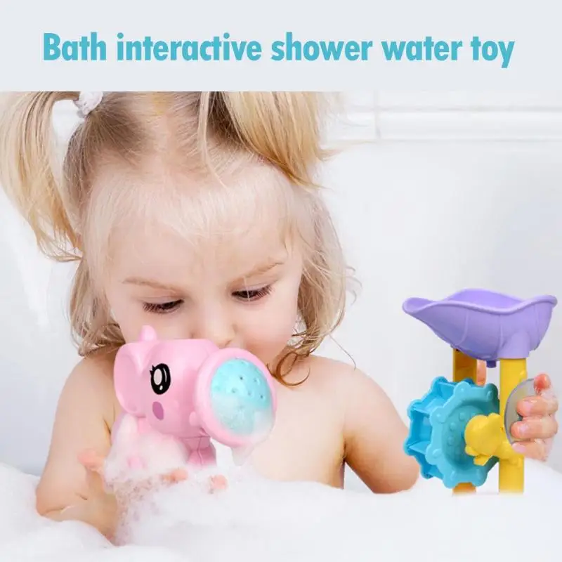 1 مجموعة ABS الاطفال حمام لعبة اللعب المياه ألعاب للشاطئ الحمام التفاعلية التعليم دش الرش عدة للأطفال دش لعبة