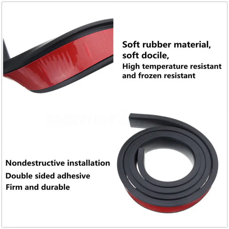 

2pcs 1.5m Universal Rubber Car Wheel Arch Protective Moldings Mudguard Trim