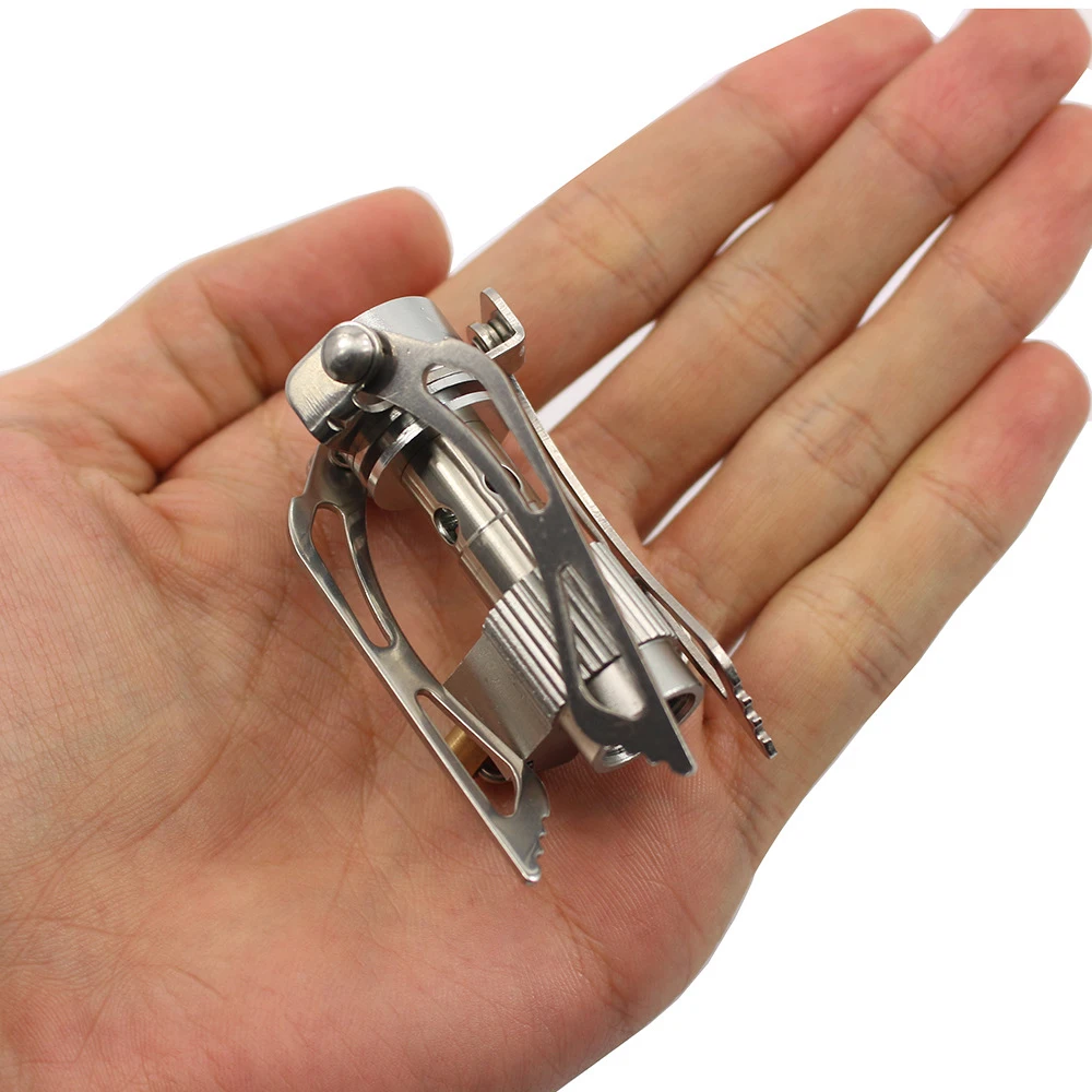 

Ultralight Mini Outdoor Camping Stove 2400W Portable Gas Stove Burners Outdoor Backpacking Camping Stoves Torch with Carry Bag