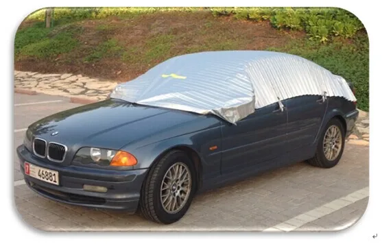 XL плиссе в гармошку Автомобильная крышка с упаковкой коробки. Металлизированная