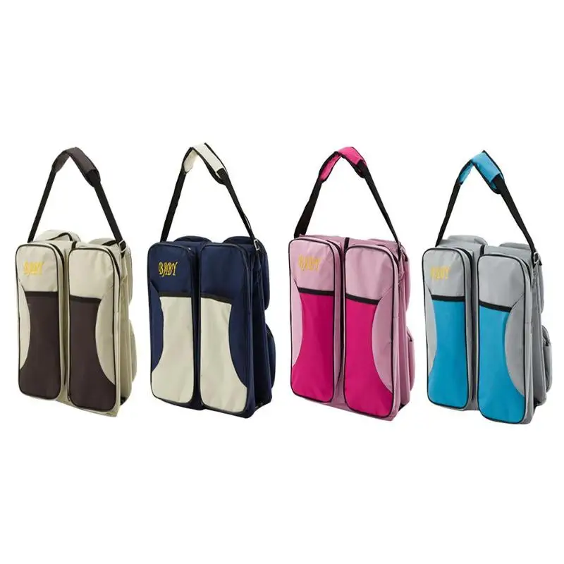 

Waterproof Baby Travel Crib Changing Diapers Foldable Mummy Shoulder Bag
