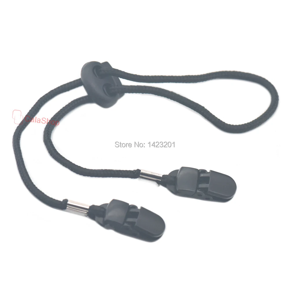 2/5/12 Pcs / Lot Adjustable Hat Retainers Cord Clips Cap Chin Windproof