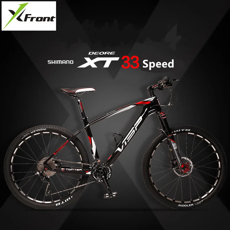 

New Brand Mountain Bike Carbon Fiber Frame 26/27.5 Inch Wheel Mtb 27/30/33 Speed Shiman0 Shift Hydraulic Disc Brake Bicycle