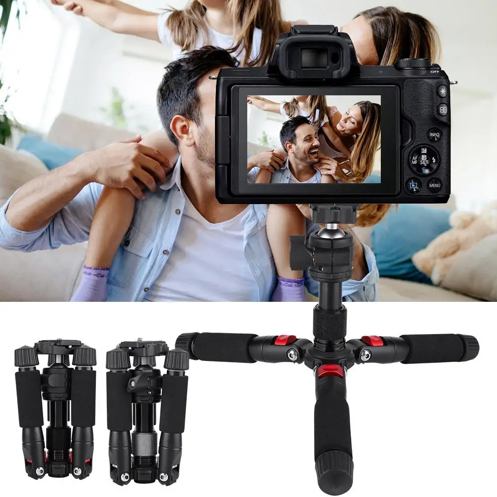 K521 мини штатив портативный Настольный выдвижной 360 градусов Штатив для DSLR