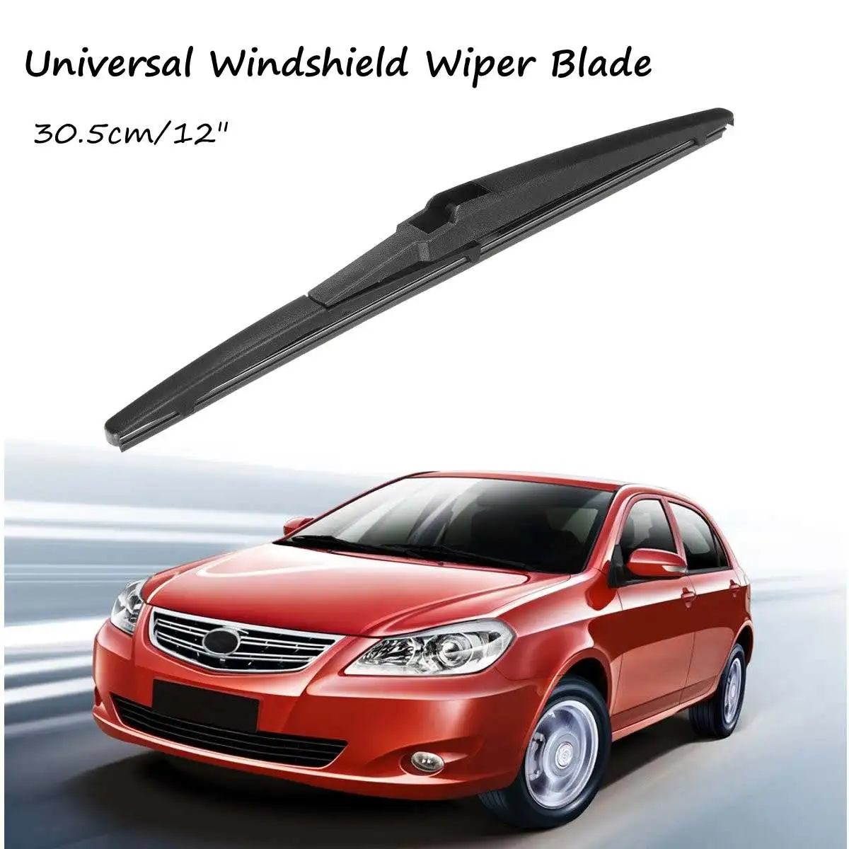 

12" Rear New Windshield Cleaning Wiper Blade Automobile Universal Black Rear Window Wiper Blade Car Windscreen Wipers