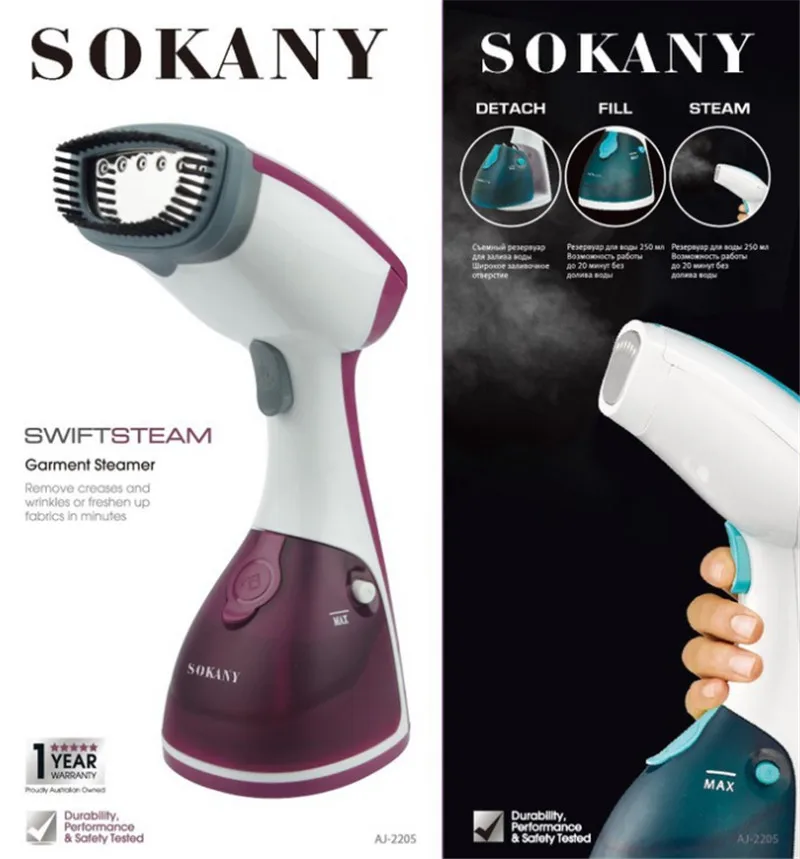 

Sokany 1200W handheld Garment Steamer small household electric steam iron portable clothes ironing machine steaming flatiron