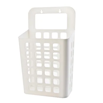 

Hanging Storage Basket Big Laundry Cuboid Wall Mount Storage Home Basket Modern PP